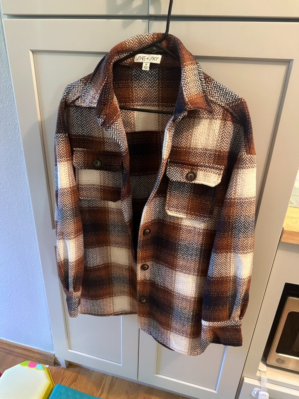 She + Sky Shacket Size Medium - Picture 2 of 4